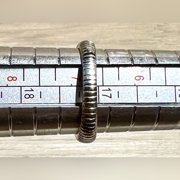 Designer Signed ATR Sterling Silver & 14K Gold Green Chalcedony Ring, Size 6.75 - Picture 11 of 11